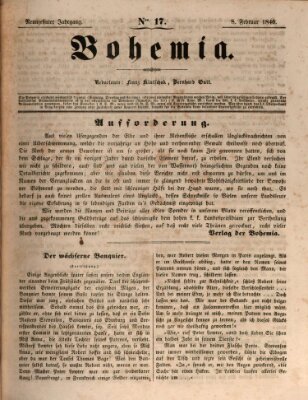 Bohemia Sonntag 8. Februar 1846