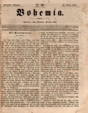 Bohemia Sonntag 22. Februar 1846