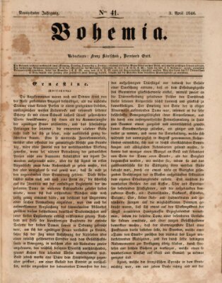 Bohemia Freitag 3. April 1846