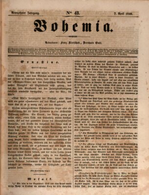 Bohemia Dienstag 7. April 1846