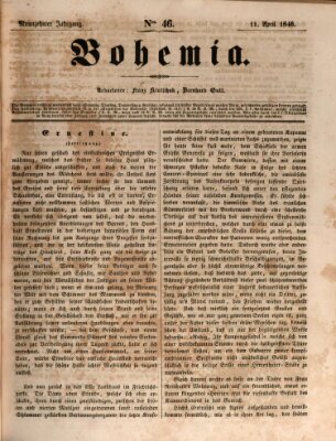 Bohemia Samstag 11. April 1846