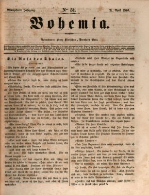 Bohemia Dienstag 21. April 1846