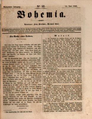 Bohemia Sonntag 14. Juni 1846