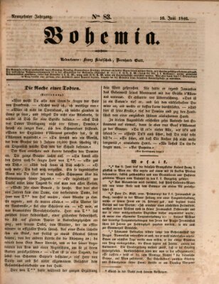 Bohemia Dienstag 16. Juni 1846