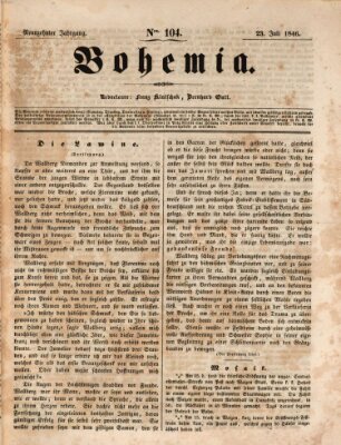 Bohemia Donnerstag 23. Juli 1846