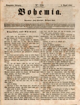 Bohemia Sonntag 9. August 1846