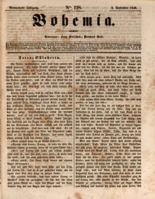 Bohemia Donnerstag 3. September 1846