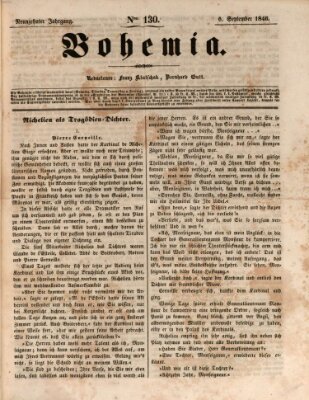 Bohemia Sonntag 6. September 1846