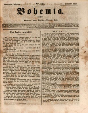 Bohemia Sonntag 13. September 1846