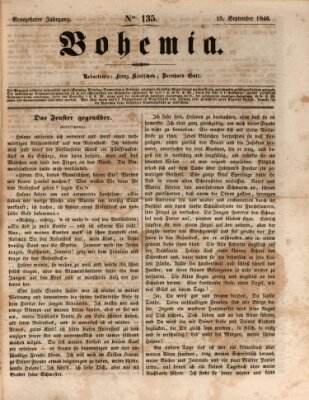 Bohemia Dienstag 15. September 1846