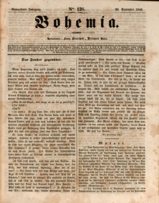 Bohemia Sonntag 20. September 1846