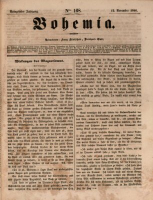 Bohemia Donnerstag 12. November 1846