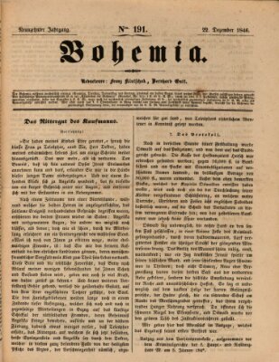 Bohemia Dienstag 22. Dezember 1846