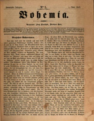 Bohemia Freitag 1. Januar 1847