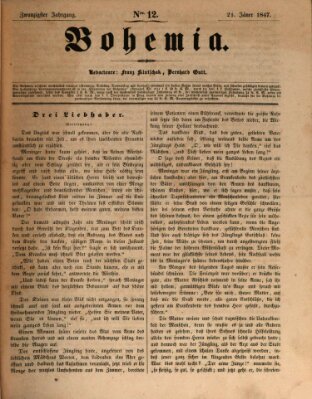 Bohemia Donnerstag 21. Januar 1847