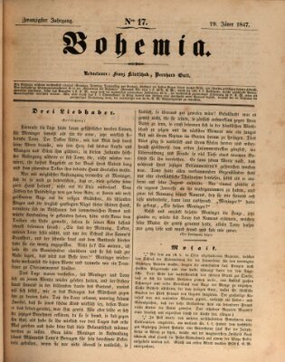 Bohemia Freitag 29. Januar 1847