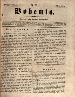 Bohemia Donnerstag 4. Februar 1847