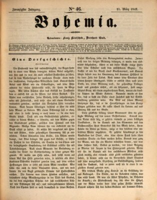 Bohemia Sonntag 21. März 1847