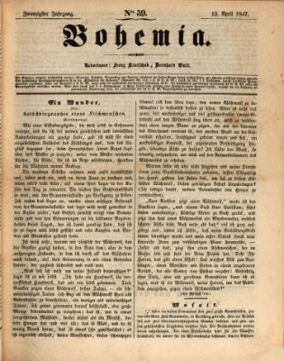 Bohemia Dienstag 13. April 1847