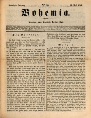 Bohemia Donnerstag 22. April 1847