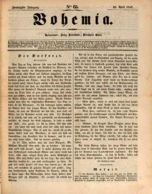 Bohemia Freitag 23. April 1847