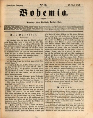 Bohemia Sonntag 25. April 1847