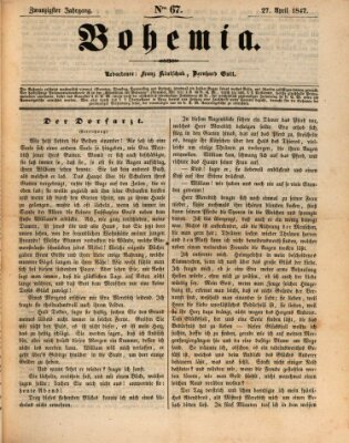 Bohemia Dienstag 27. April 1847