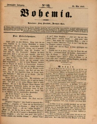 Bohemia Dienstag 25. Mai 1847