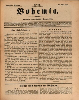 Bohemia Donnerstag 27. Mai 1847