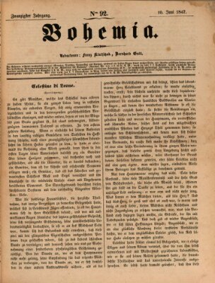 Bohemia Donnerstag 10. Juni 1847