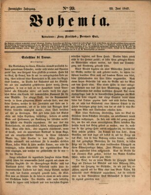 Bohemia Dienstag 22. Juni 1847