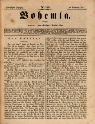 Bohemia Donnerstag 25. November 1847