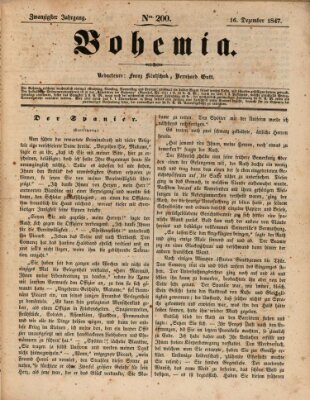 Bohemia Donnerstag 16. Dezember 1847