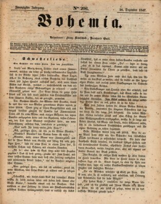 Bohemia Sonntag 26. Dezember 1847