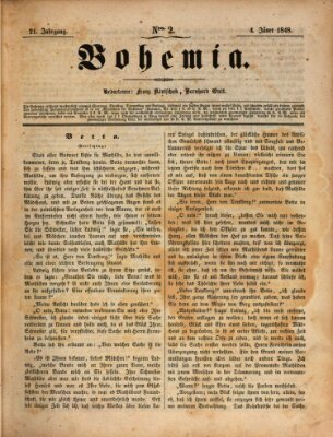 Bohemia Dienstag 4. Januar 1848