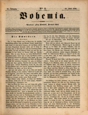 Bohemia Sonntag 16. Januar 1848