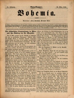 Bohemia Samstag 25. März 1848