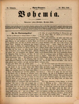 Bohemia Mittwoch 29. März 1848