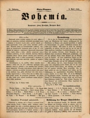 Bohemia Mittwoch 5. April 1848