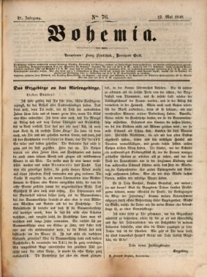 Bohemia Freitag 12. Mai 1848