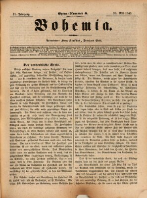 Bohemia Samstag 20. Mai 1848