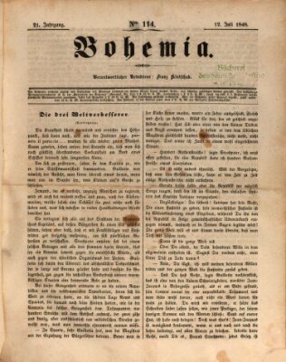 Bohemia Mittwoch 12. Juli 1848