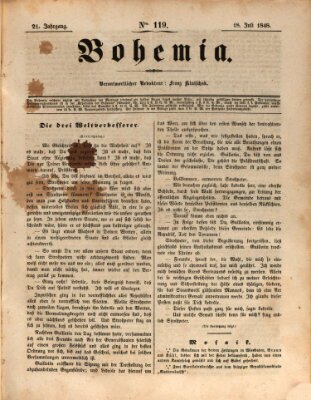 Bohemia Dienstag 18. Juli 1848