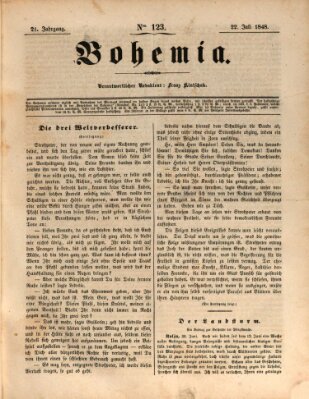 Bohemia Samstag 22. Juli 1848