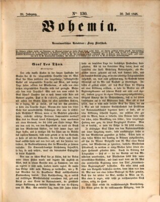 Bohemia Sonntag 30. Juli 1848