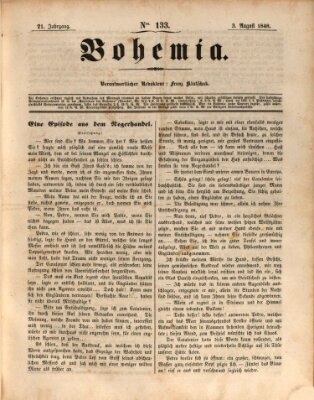 Bohemia Donnerstag 3. August 1848