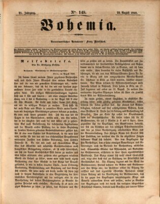 Bohemia Dienstag 22. August 1848