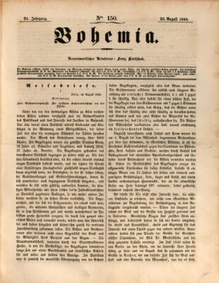 Bohemia Mittwoch 23. August 1848