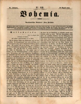 Bohemia Samstag 26. August 1848