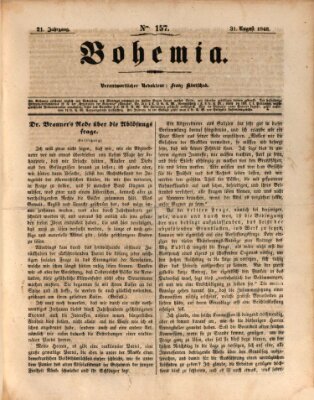 Bohemia Donnerstag 31. August 1848